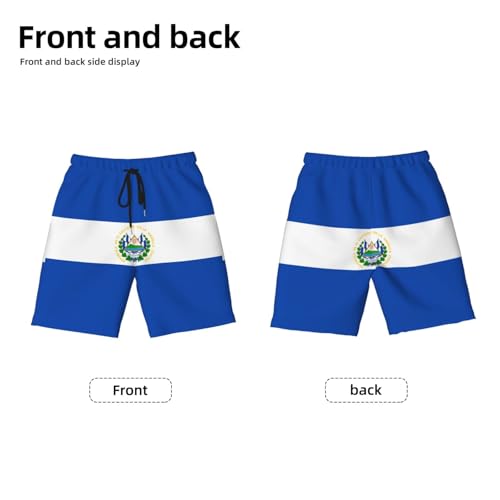 El Salvador Youth Beach Pants, Soft and Breathable, with Drawstring Waist, Suitable for Sports and Leisure.2