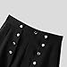 easyforever Mens Fashion Patchwork Cape Tailcoat Pants Straight Long Pants Culottes Gothic Costume Black X-Large