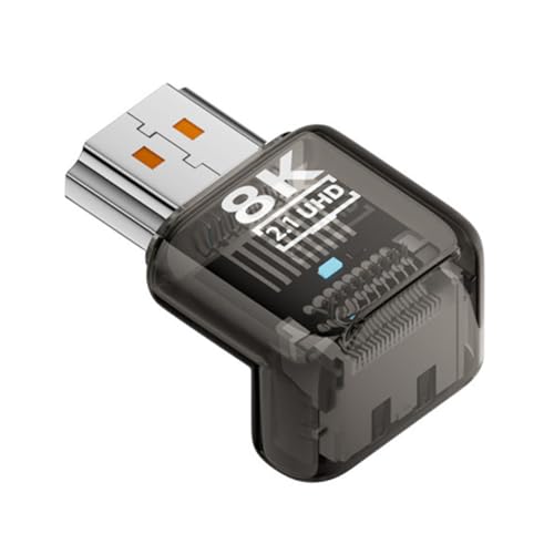 Adaptador HDMI ángulo 90° macho a HDMI 2.1 hembra 8K 60hz miniatura 1