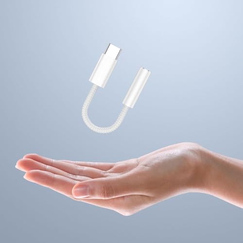 Image of Apple-Original Type-C to 3.5mm Headphone Jack Adapter | USB-C to Aux Audio Converter for iPhone 15 /16 & Samsung Galaxy S24 /S23 /S22 /S21 /S20 (APL15-AUDIO-JCK-WHT-1)