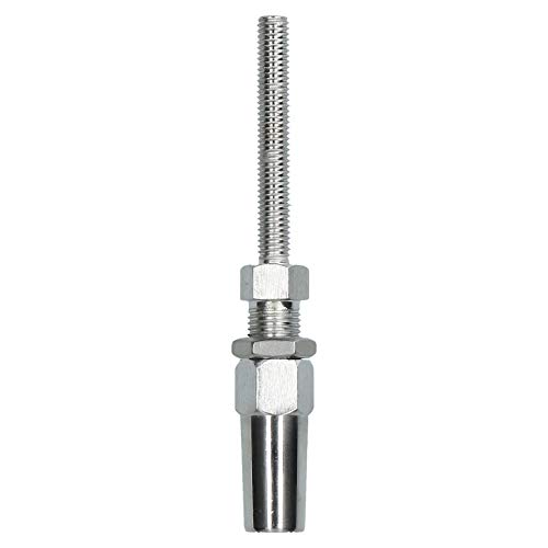 AB Tools 5mm Wire Cable Rope Rigging Stud Terminal Swageless DIY Fitting Stainless 316