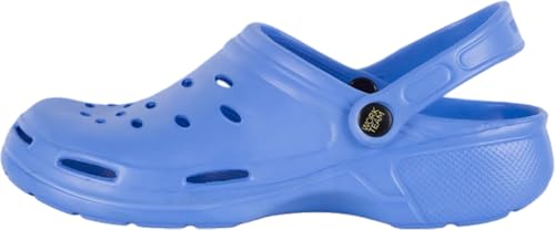 WORKTEAM Zueco Ultraligero de EVA Ergonómico y Anatómico, con Ventilación y Tira de Sujeción en Talón. Unisex Celeste 40