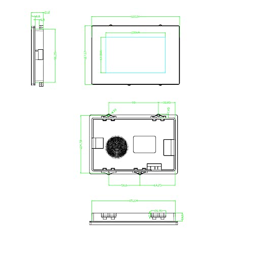 Image of Nextion Intelligent 5 inch HMI Display 5V Capacitive Touch Screen 800x480 TFT LCD w /Enclosure Case for Arduino (NX8048P050-011C-Y)