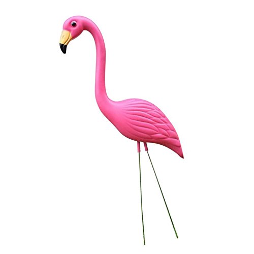 Dualoai Lebensechte Rosa Flamingo Garten Rasen Kunst Ornamente Dekor,...