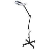 【Unverzerrtes Licht】Kosmetikleuchte Licht Standlupe Lupenlampe hat weißes kaltes Licht, schattenlos, hell, blendfrei, weich und harmlos für die Augen, nah am natürlichen Licht.