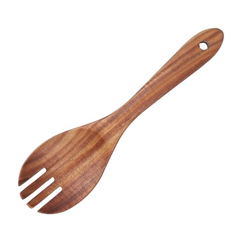 VILLFUL Fourchette à Salade Bois Ustensile De Cuisine à Long Manche pour Salade Mixeur Ustensile De Service
