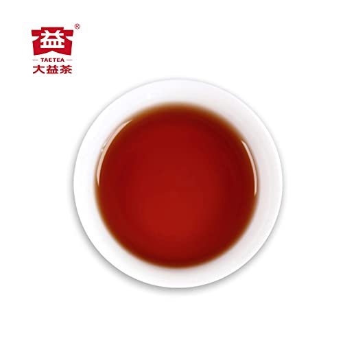 Taetea Pu-Erh Tea Cake, Old Brick Aged Fermented Puerh Pu'er Tea Brick Black Tea For Daily Drink And Gift (Ripe) #TOP2