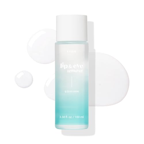 ETUDE Lip&Eye Remover 3.38 fl.oz (100ml) | Water and Oil Formula for Deep Cleansing | waterproof Mascara Remover for All skin Types | Gentle Cleanser for Sensitive Skin | Korean Skin Care