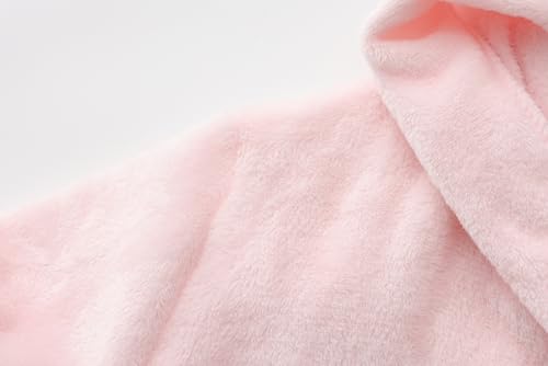 E.W Apparel Boys Fleece Robe Girls Hooded Bathrobe Toddlers Soft Fuzzy Robe for Kids3