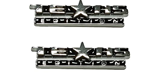 Image of Small Size 2pcs Texas Edition Emblem Badge Car Body Side Sticker Car Universal