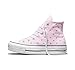 Converse Women Chuck Taylor All Star Lift Platform Embroidered Stars HI, New Found Bloom, 7