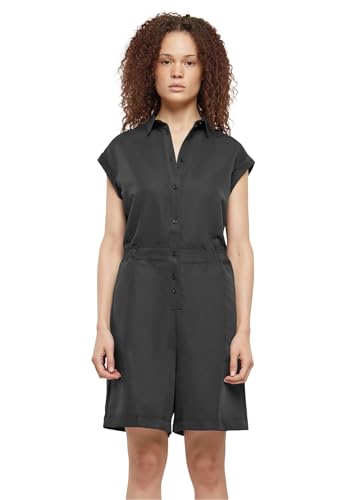 Urban Classics Ladies Turned Over Denim Pants Männer Jumpsuit schwarz S