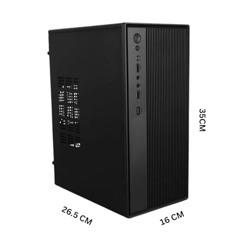 Image of TECNICO Desktop Computer, Core i5-3470 3.20GHz, 16GB RAM, 128GB SSD + 500GB HDD, Windows & Software, Black