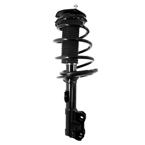 Image of Detroit Axle - Front Steering Knuckles & Wheel Hub Bearings + Struts w /Coil Spring for 2012-2017 Toyota Camry 2.5L 2013 2014 2015 2016 Replacement - 4pc Set