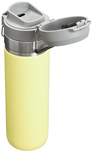 Image of Stanley Quick Flip GO Water Bottle 24 oz | Push Button Lid | Leakproof and Packable for Travel and Sports | Insulated Stainless Steel | BPA-Free | Pomelo