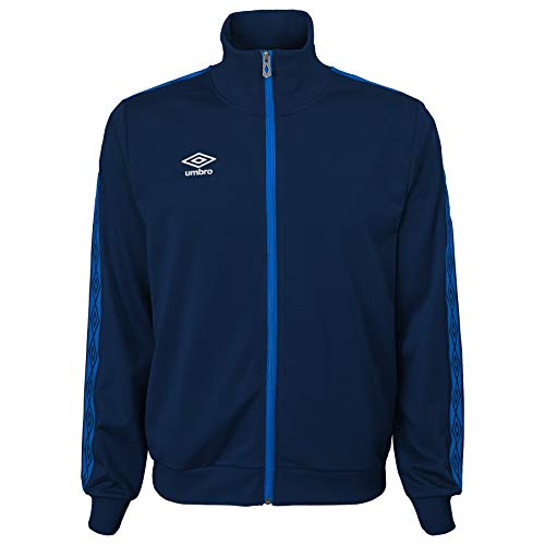 Umbro Men's Double Diamond Track Jacket, Navy/Tw Royal Medium