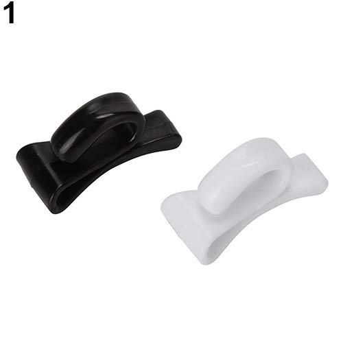 Preisvergleich Produktbild Kleine Fingerhaken und Aufhänger aus Kunststoff, Schlüsselring, Kette, Handtasche, Schultertasche, Innenhaken für Zuhause, ABS, schwarz / weiß, Random Pattern