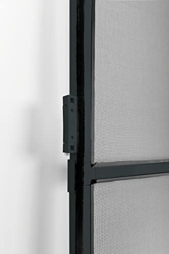 Schellenberg 70931 Fly Screen Balcony Door, Insect Protection Door Action 100 x 210 cm Divided, 14 mm Installation Depth, Anthracite - Image 4