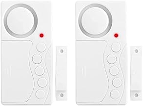 Lot de 2 alarmes de Porte de congélateur sans Fil 3/15/30/60 Secondes, Retard réglable, capteur d'ouverture de Porte, Alarme de réfrigérateur, Fort 108 DB