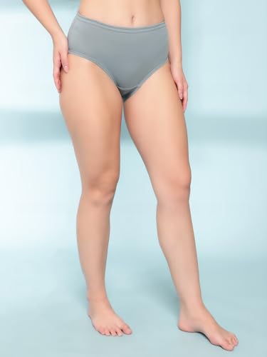 Image of Shasmi Women's High Coverage Cotton Hipster Panties | Super Combed Mid Rise Briefs | Mid Waist Printed Underwear for Women | Soft Breathable Everyday Comfort Innerwear (Pack of 3)