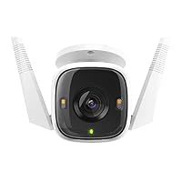 Tapo TP-Link C320WS Überwachungskamera Außen, WLAN IP Kamera, 4MP Hochauflösung, 30m Vollfarb-Nachtsicht, Bewegungserkennung, IP66 wasserdicht, Alarmmeldung,Zwei Wege Audio, Weiss, 1 Stück – Ansicht 4