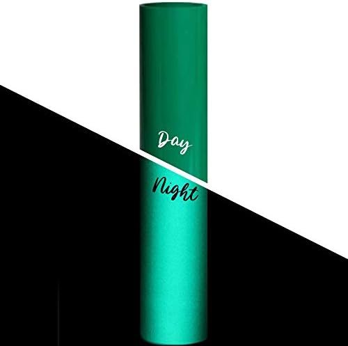 Green Reflective Vinyl Permanent Adhesive, 12x12 Sheets Reflective Vinyl for Cricut, Cars, Bikes, Decals, Stickers, Signs, Helmets, Mailbox, Numbers, Reflective Tape by Turner Moore Edition (3-Pack)