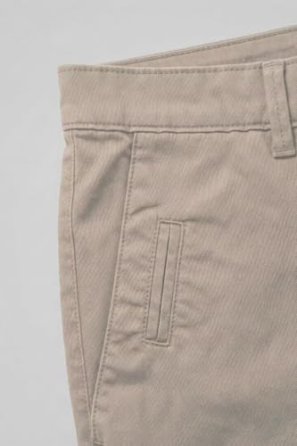 Image of Louis Philippe Men's Slim Fit Cotton Blend Solid Casual Shorts with Stretch