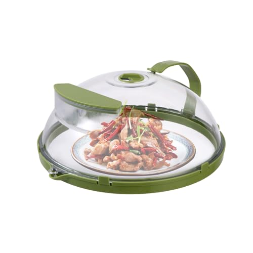Tapa para microondas para alimentos - Tapas transpirables Easy Food, cesta de lavado multiusos, cubierta media ventilada, reposo | Esterilla y cubierta para alimentos con depósito 'agua