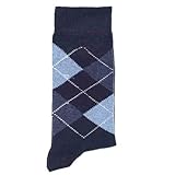 DUB Chaussettes homme bleu Intarsia - Bleu, 39/42