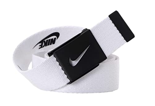 Nike Golf Futura Reversible Mens Adjustable Web Belt (White)2