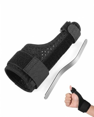 BTACGWP Férula de Pulgar y Muñeca 1 Unidad, Ajuste Reversible con, Soporte Médico que Inmoviliza la Articulación y Alivia Dolor por Túnel Carpiano o Tendinitis