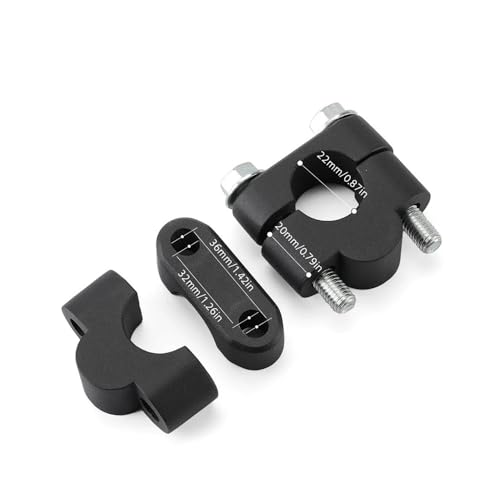 Abrazaderas manillar elevadores de manillar para motocicleta abrazadera 22 mm soporte universal 4