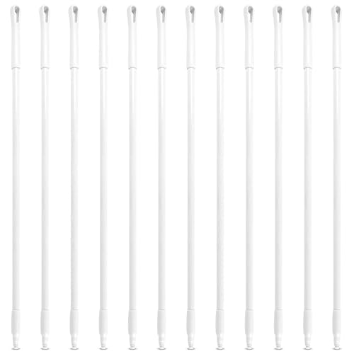 Image of SPARTA 48 inch Fiberglass Replacement Handle with 3 /4 inch Acme Thread Tip, Polyester Veil Reinforced, Hanging Cap, Commercial Cleaning, White (Pack of 12)