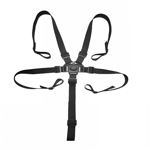 Arvoni Cinturón de Seguridad para Bebé, Correas Universales Ajustables para Silla Alta, Arnes Seguridad Silla Niño, Arnés de Seguridad de 5 Puntos para Tronas, Silla Coche y Carro Bebe