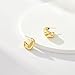 KissYan Chunky Gold Hoop Earrings for Women, 14K Gold Plated Lightweight Hollow Open Hoops Thick Teardrop Earrings Sterling Silver Post Fashion Jewelry Gifts(Style6-G)