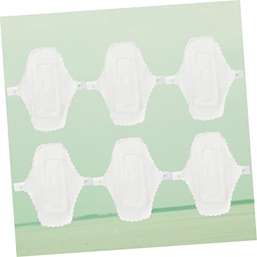Healeved 12 Peças 1 Cueca Absorvente Higiênico Lavável Cinto De Pano Calcinha Absorvente Absorvente
