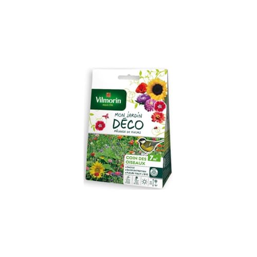 Vilmorin 5867507 Pack de Graines Mélange de Fleurs Coin des Oiseaux 7 m²