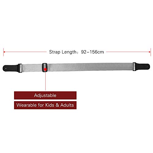 Correia de guitarra universal Correia de couro macio de náilon com corda suspensa para violão acústi