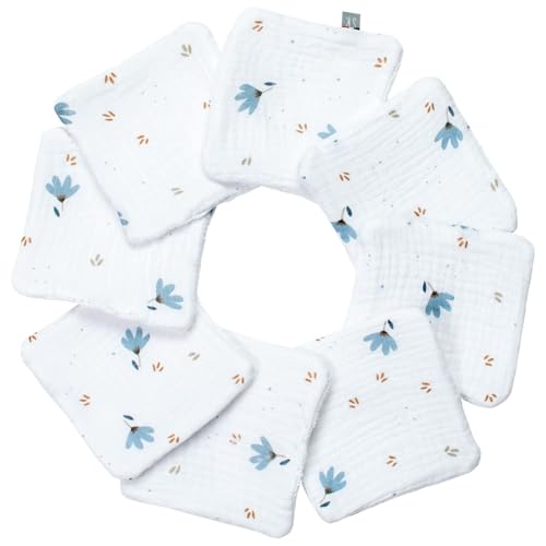 Lingettes bébé lavables en voyage | Kit 8 lingettes SEVIRA KIDS 10x10 cm