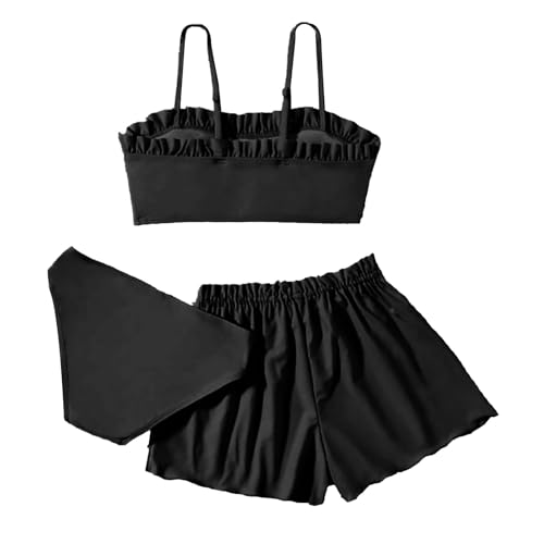 Girls 3-Piece Bikini Set Classic Summer Bathing Suit, Ages 8-162