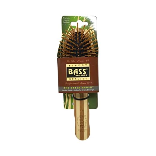 Bass Brushes Small Oval Bamboo Brush, 1 EA