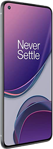 OnePlus 8T Smartphone 6.55' 120 Hz FHD+ Fluido, 8 GB RAM + 128 GB Archiviazione, Quad Camera, 65 W Warp Charge, Dual SIM, 5G, Argento (Lunar Silver) (Ricondizionato)