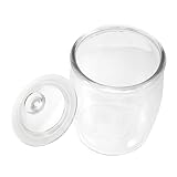 Ipetboom Tarro de Vidrio Hermético para Encurtidos Contenedor de Almacenamiento Transparente y Reutilizable para Cocina y Frigorífico Bote de Galletas con Tapa Sellada Antipolvo