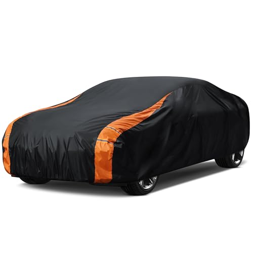 Image of in Full Exterior Car Cover All Weather, Waterproof,UV Resistant, Dustproof, and Snowproof Fit Coupe Audi TT,BMW Z4,Honda CR-Z,Tiburon,Mazda RX-7,Toyota 86,BRZ,350 /370Z etc.Size Chart C2