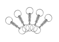 Lucky Line Quick Release, Pull-Apart Key Holder Separator, Pack of 5, Silver (70705)