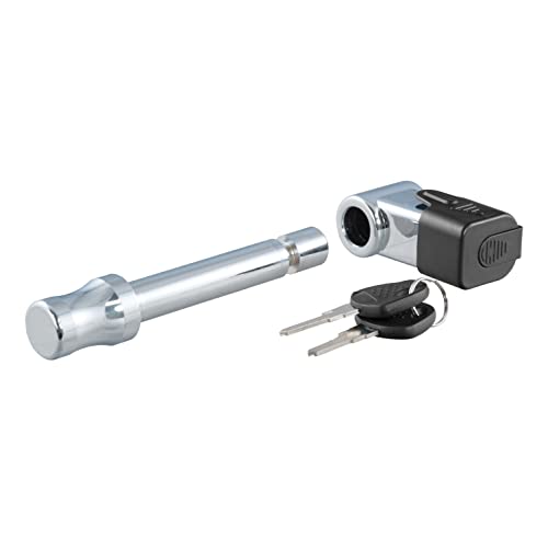 CURT 23510 Right-Angle Trailer Hitch Lock, 5/8-Inch Pin Diameter, Fits 2-Inch Receiver