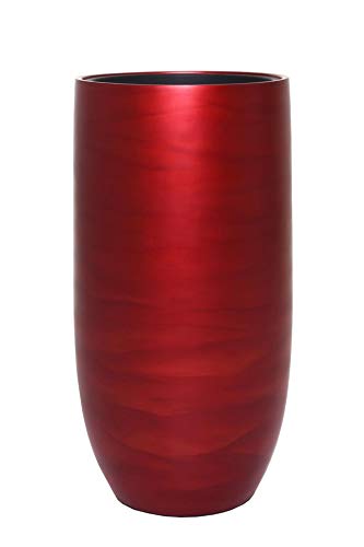 Vivanno Pflanzkübel Blumenkübel exklusiv ASCONIA Rot Schwarz Seidenmatt...