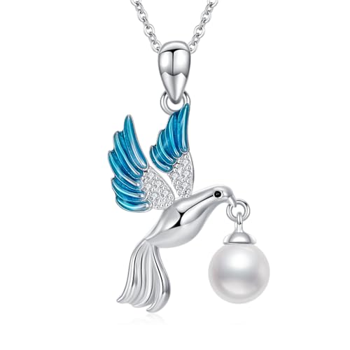 Holy Spirit Necklace for Women Dove Necklace Silver Peace Bird Necklace Christian Jewelry Graduation Birthday Gift for Mother Sister