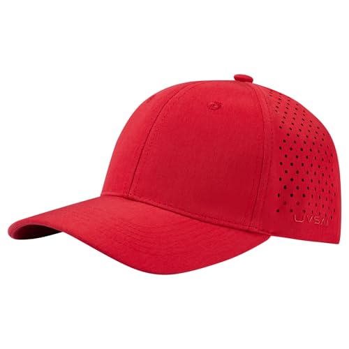 Image of UPF 50+ Performance Water Resistant Baseball Cap Lightweight Breathable Hat Golf Running Boat Hiking for Men Women