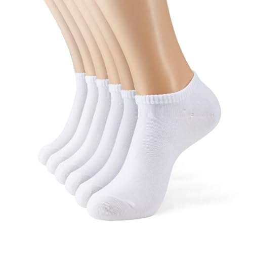 Women's 3 Pairs Summer Thin Shallow Socks Solid Color Size 5-92